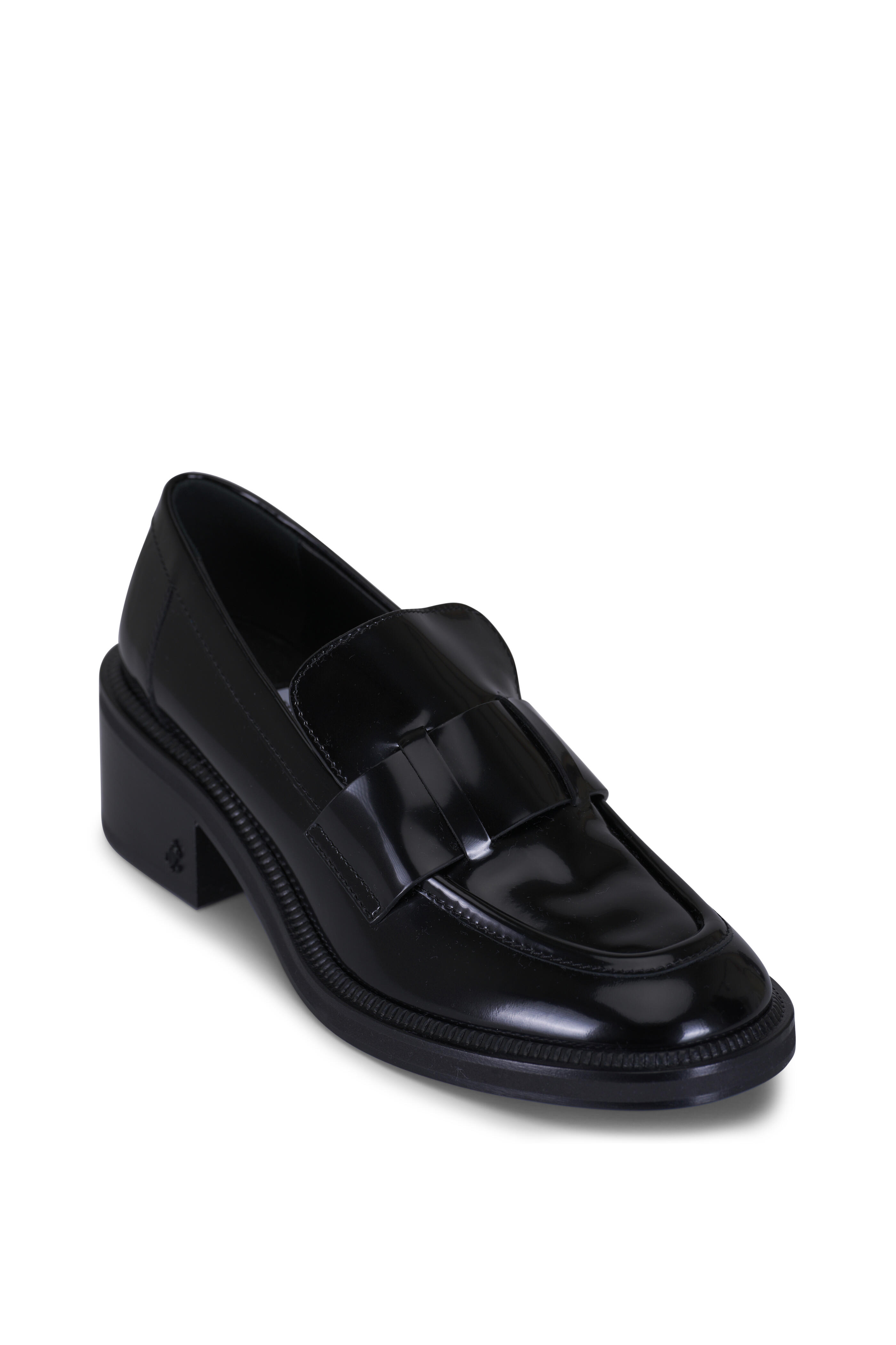 Jimmy Choo - Tylor Black Leather Loafer, 60mm