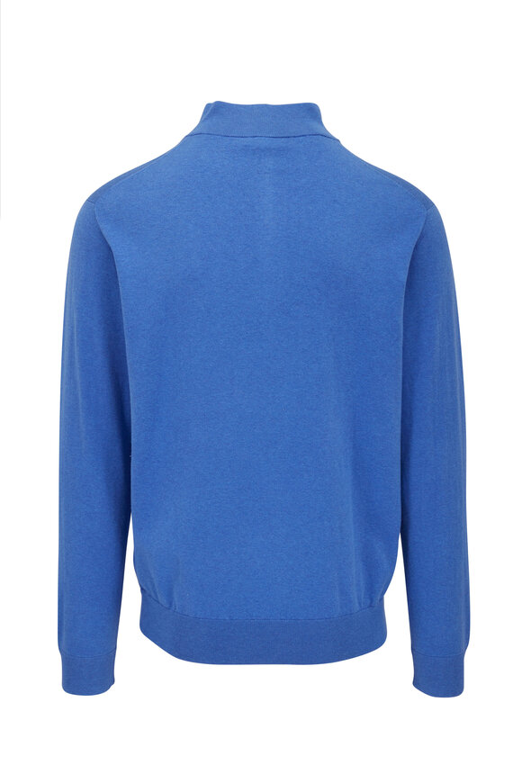 Peter Millar - Crest Maritime Blue Quarter Zip Pullover