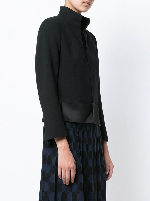 Akris - Ilke Black Short Wool Jacket  