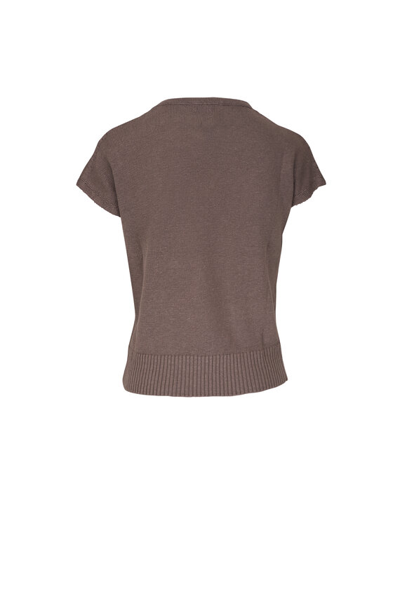 Kinross - Café Cap Sleeve V-Neck Sweater