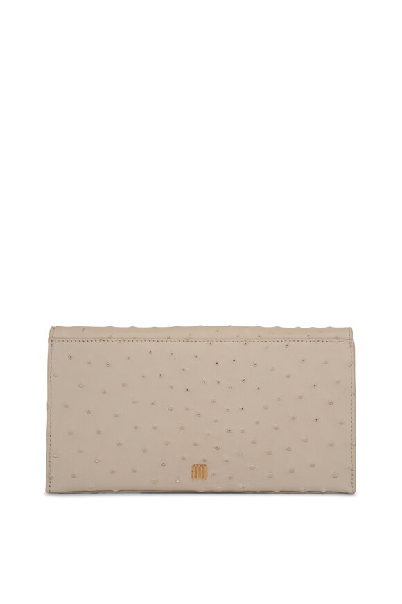 Maria Oliver - Belen Off-White Embossed Chain Clutch 