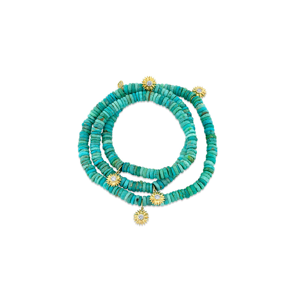 Sydney Evan - Turquoise Wrap Beaded Bracelet | Mitchell Stores