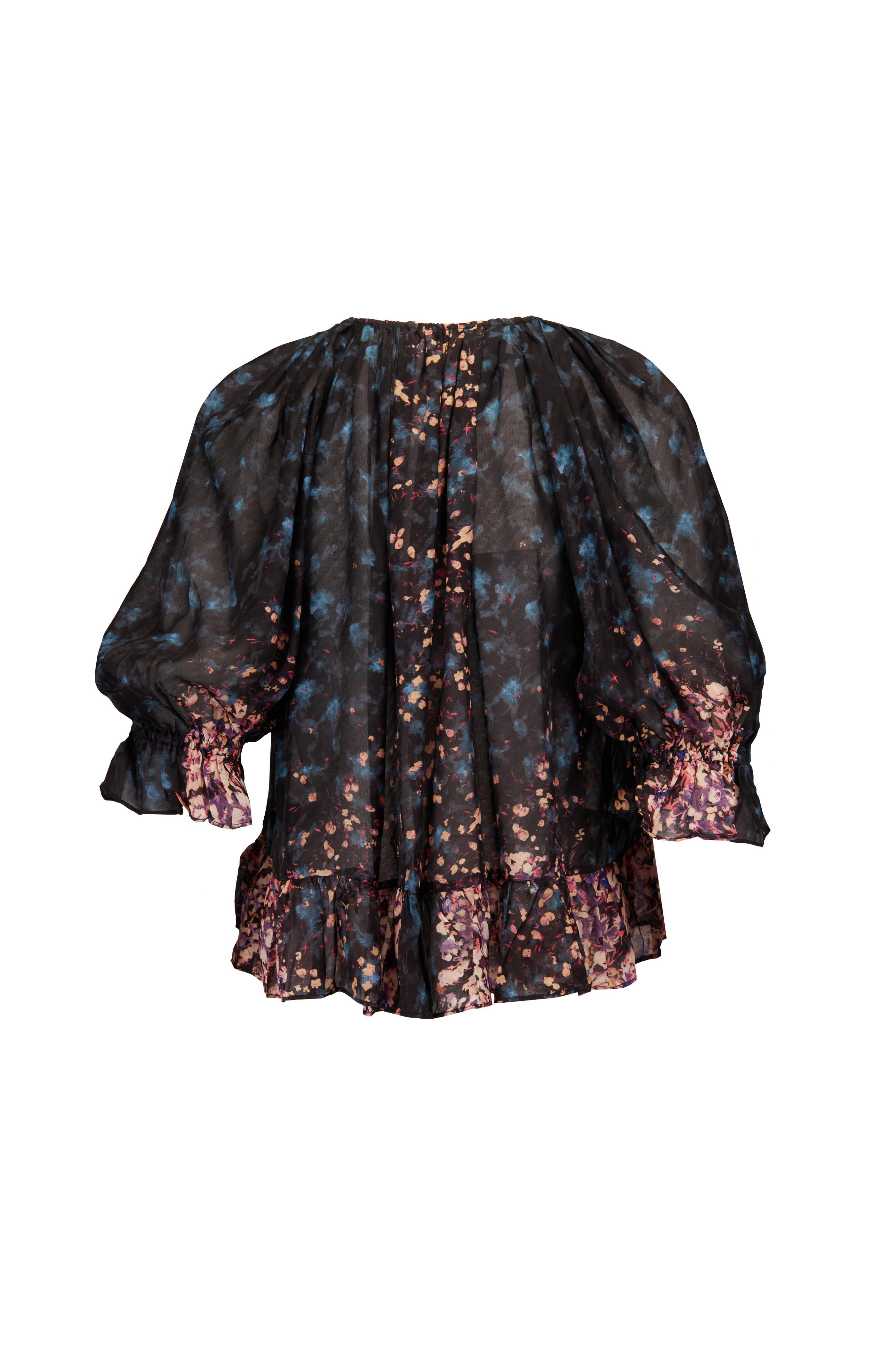 Ulla Johnson - Elise Eclipse Silk Sheer Blouse - view 2