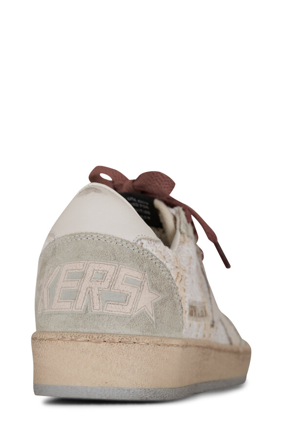 Golden Goose - Ball Star Beige Suede & Macramé Sneaker