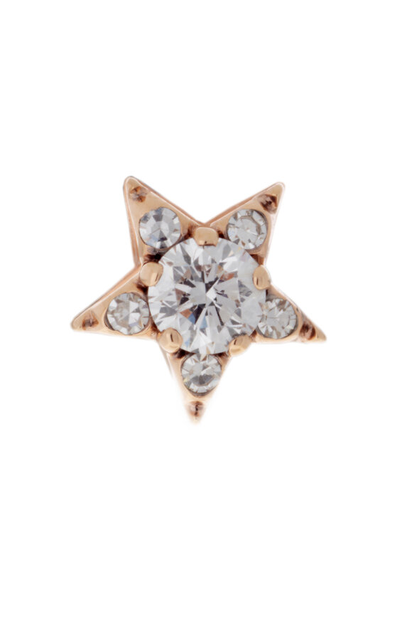 Selim Mouzannar - Rose Gold Diamond Star Earring