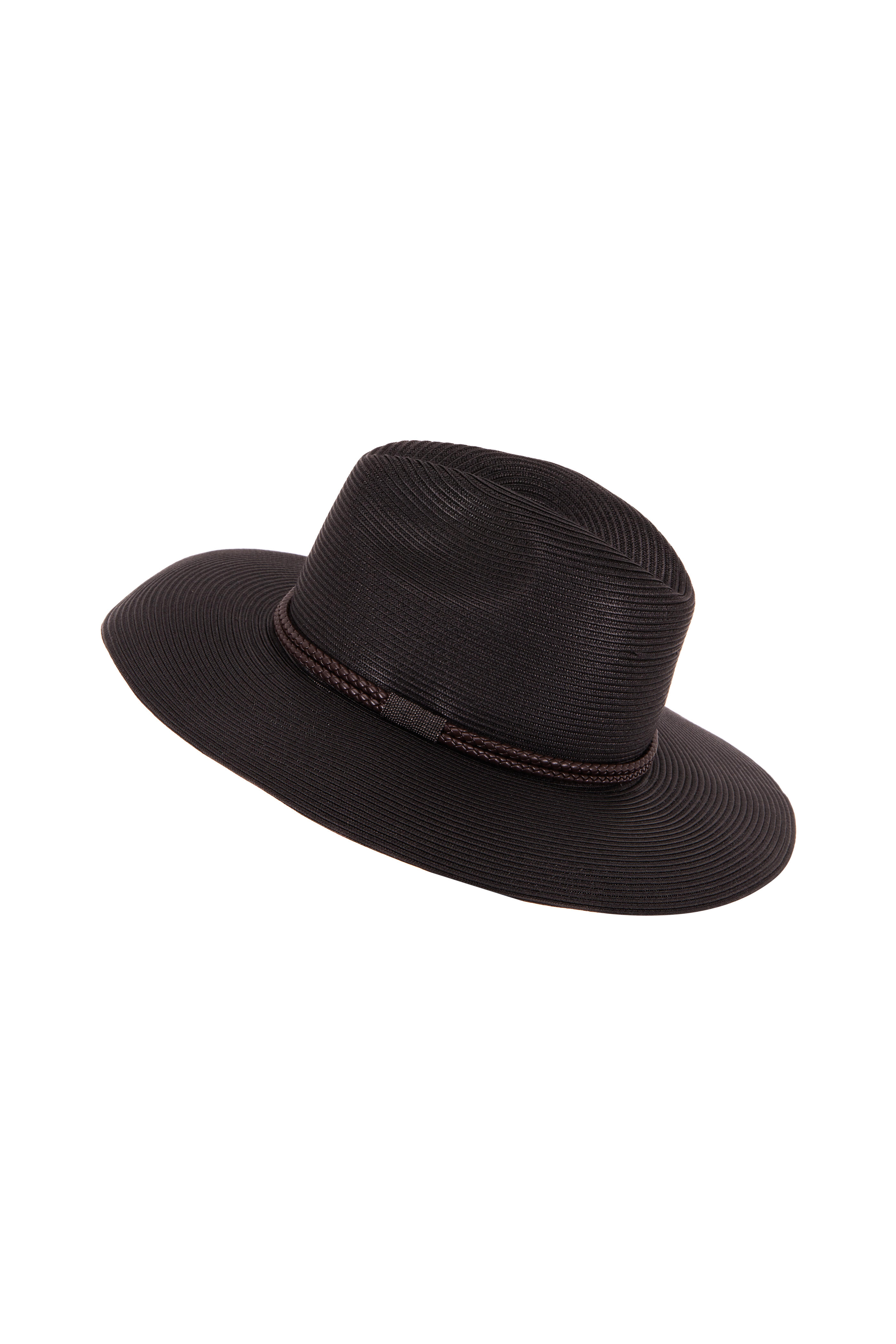 BRUNELLO CUCINELLI ブラウン 帽子 サイズ44 新品　タグ付き Brunello Cucinelli - Tan Raffia Monili Trim Hat | Mitchell