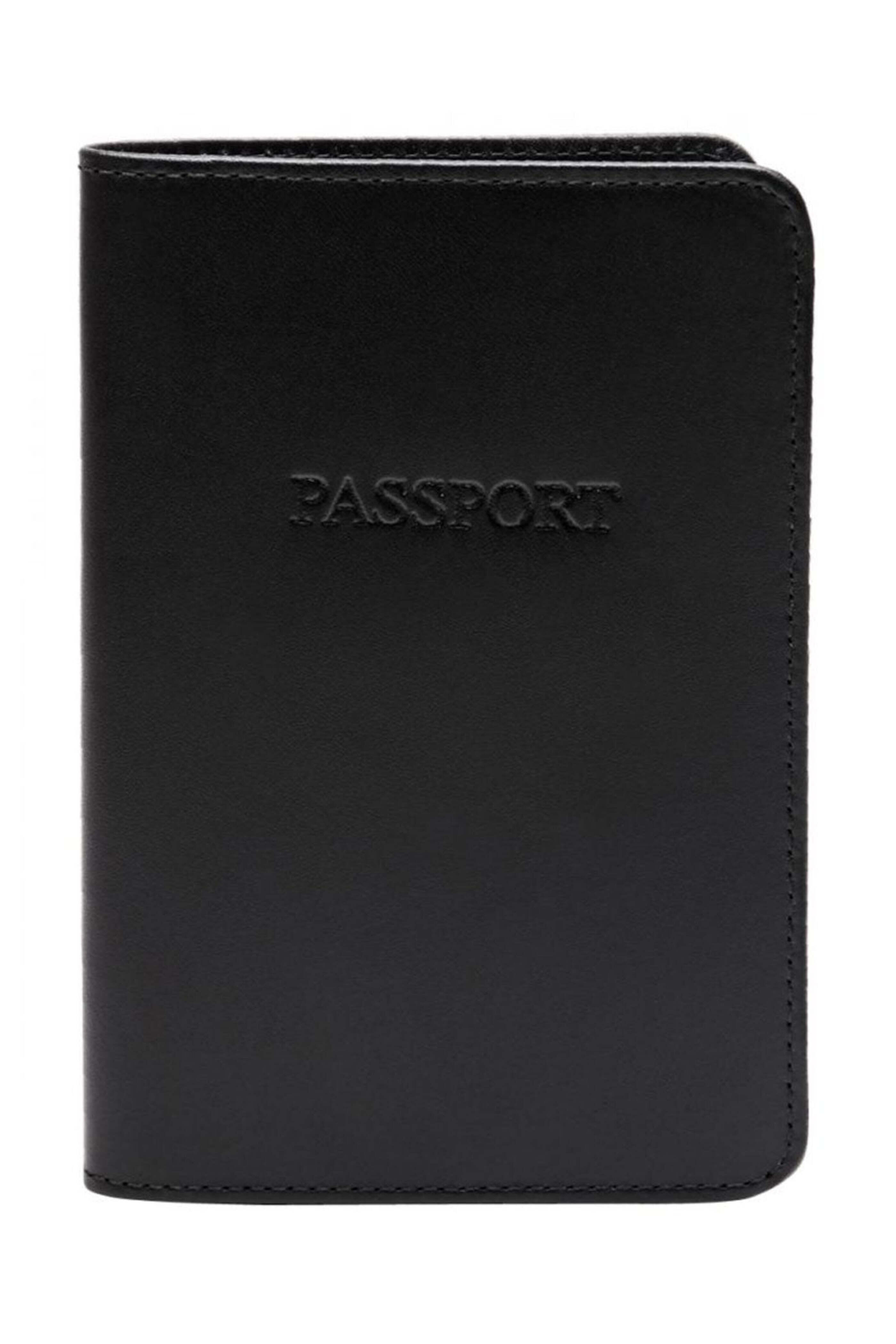 Ettinger Leather - Black Passport Holder