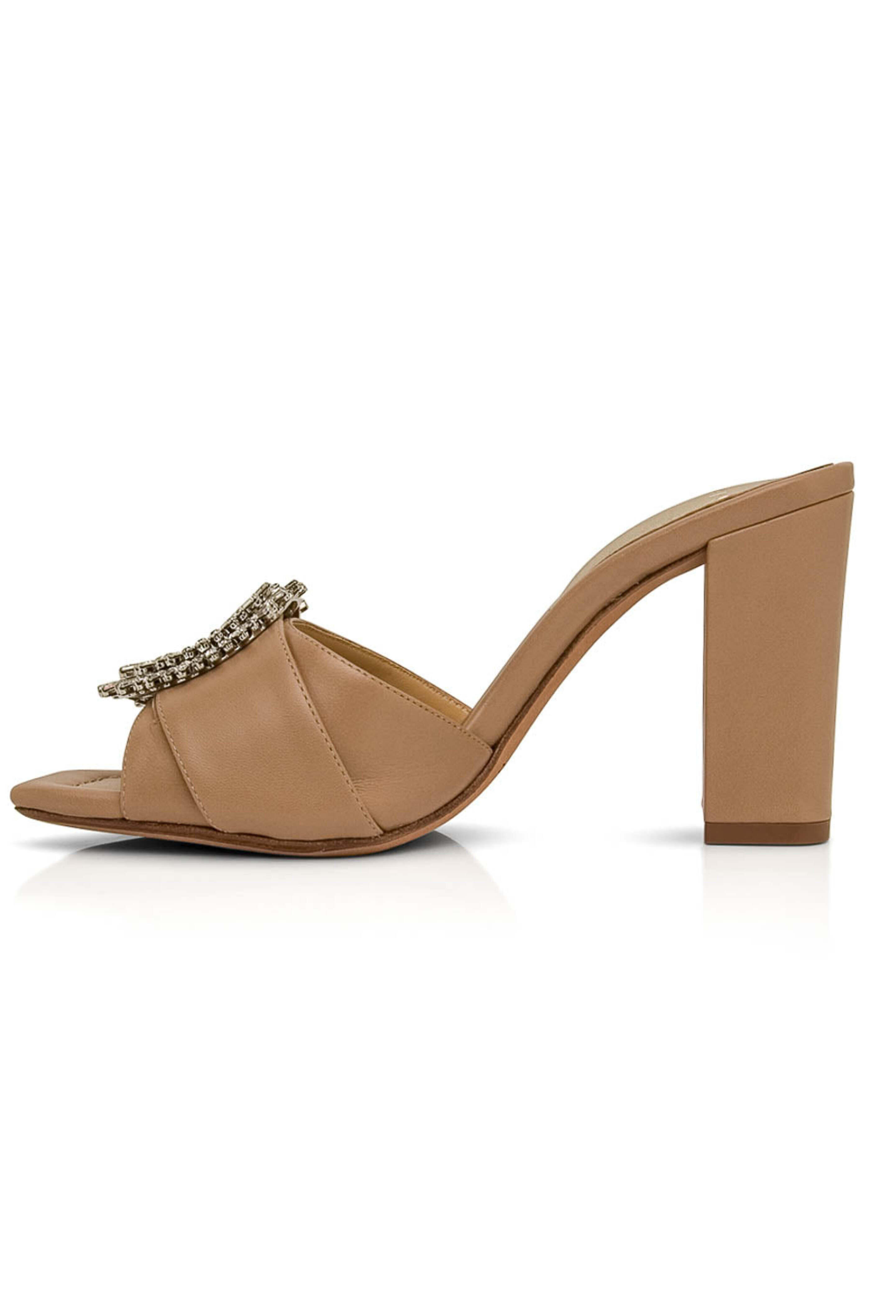 Alexandre Birman - Tan Madeline Open Toe Mule Sandal