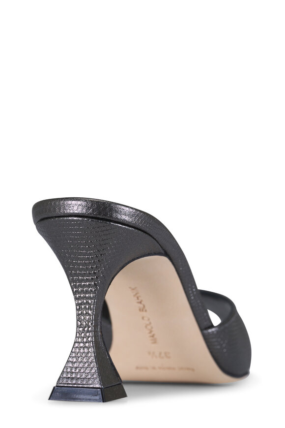 Manolo Blahnik Jadarona Embossed Leather Sandal, 70mm - view 5