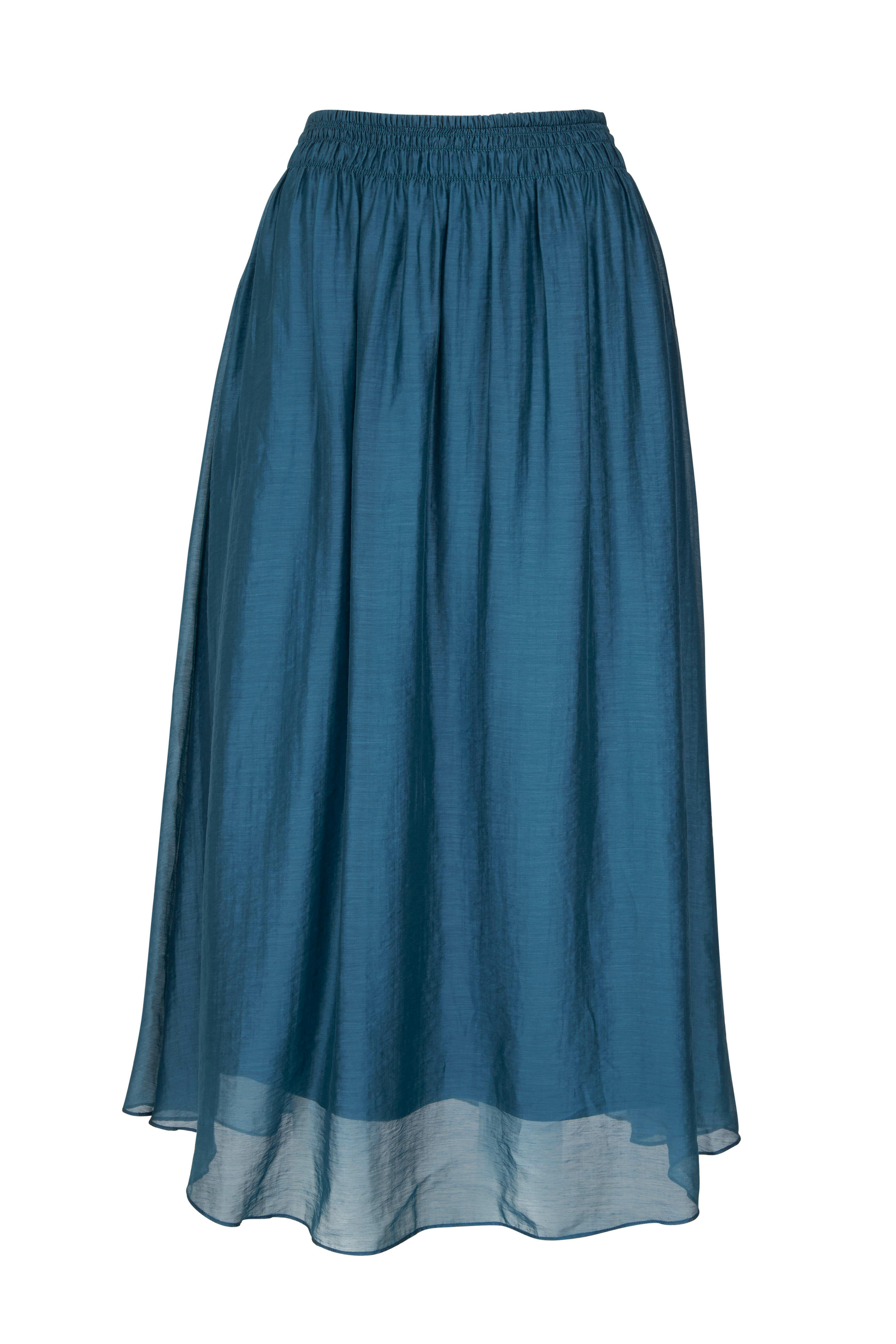 Vince blue clearance pleated skirt