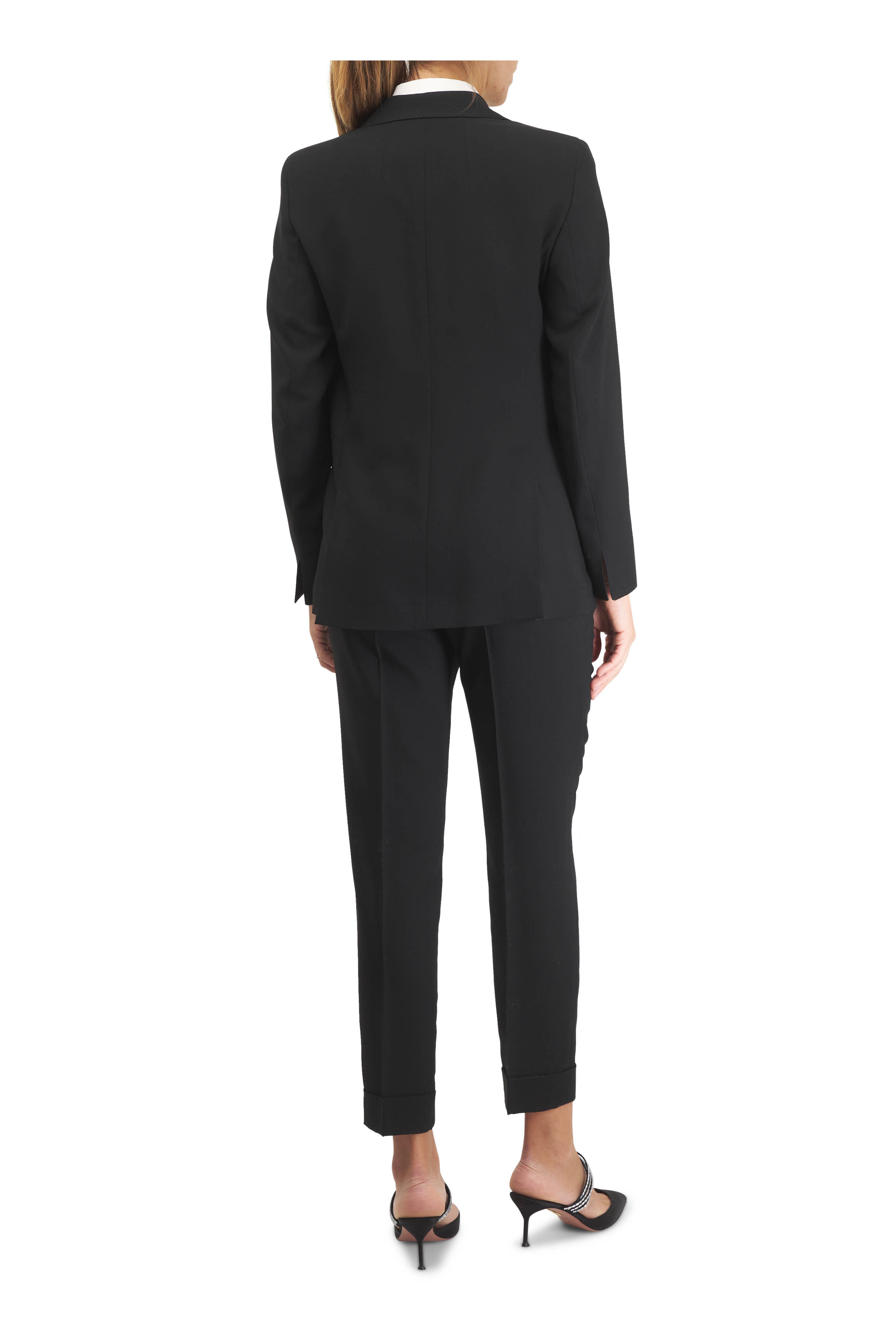 Akris - Chris Black Cuffed Ankle Pant
