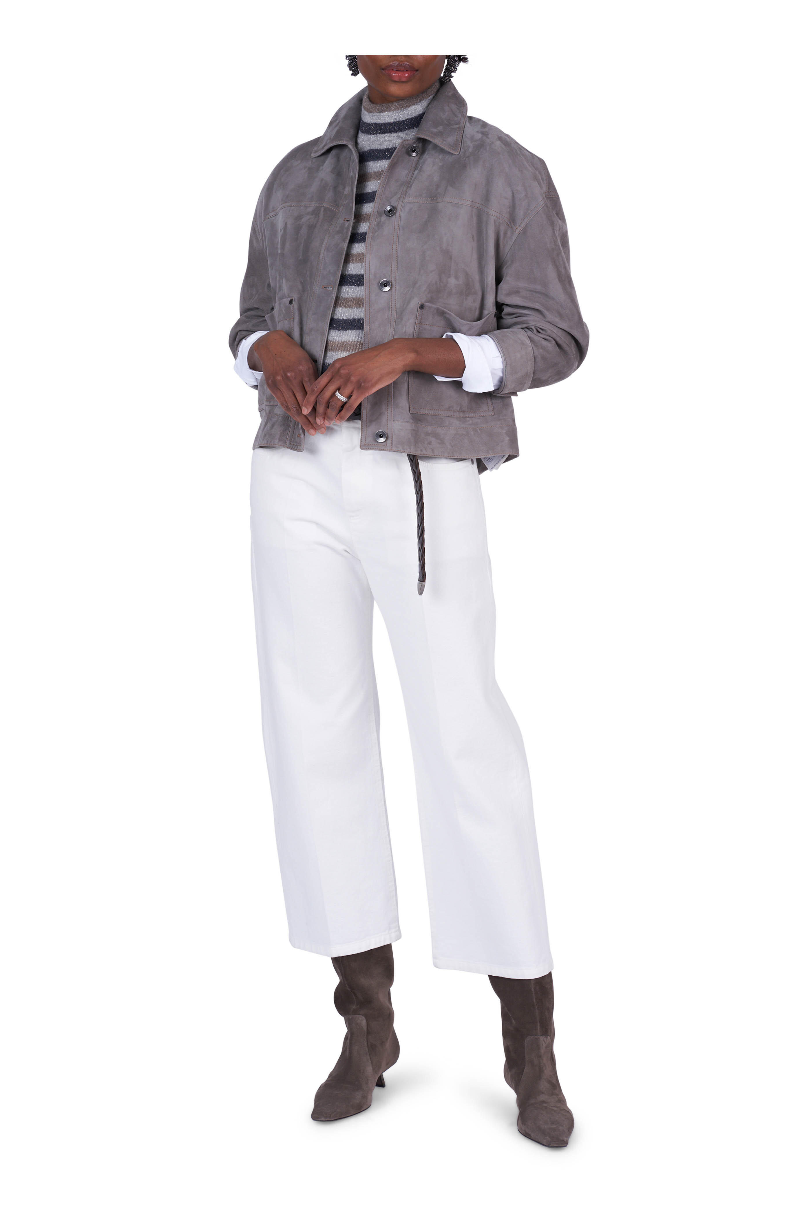 Brunello Cucinelli - Sparkling Multicolor Stripe Sweater