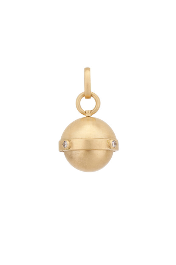 Circa 1700 18k Yellow Gold  Diamond Love & Strength Pendant