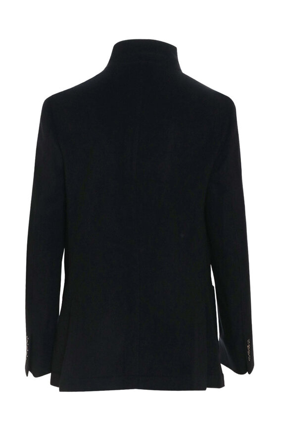 Brunello Cucinelli Black Lightweight Water Resistant Cashmere Jacket - view 2