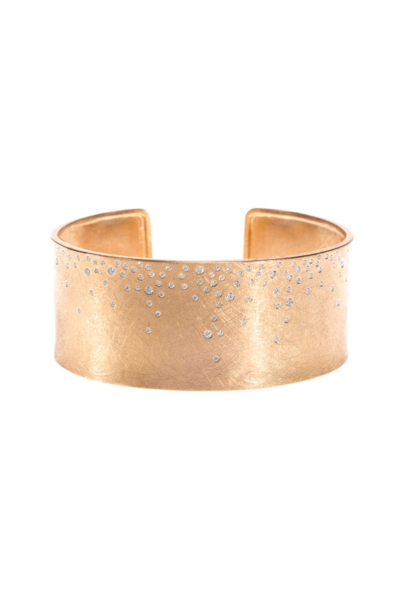 Todd Reed - 18K Rose Gold Diamond Cuff Bracelet