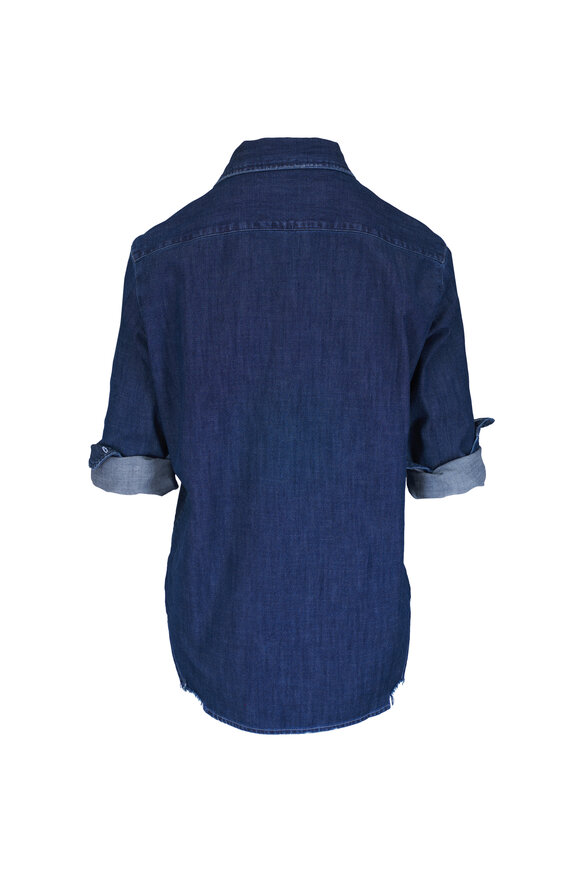 Frank & Eileen Eileen Dark Wash Relaxed Button-Up Shirt - view 3