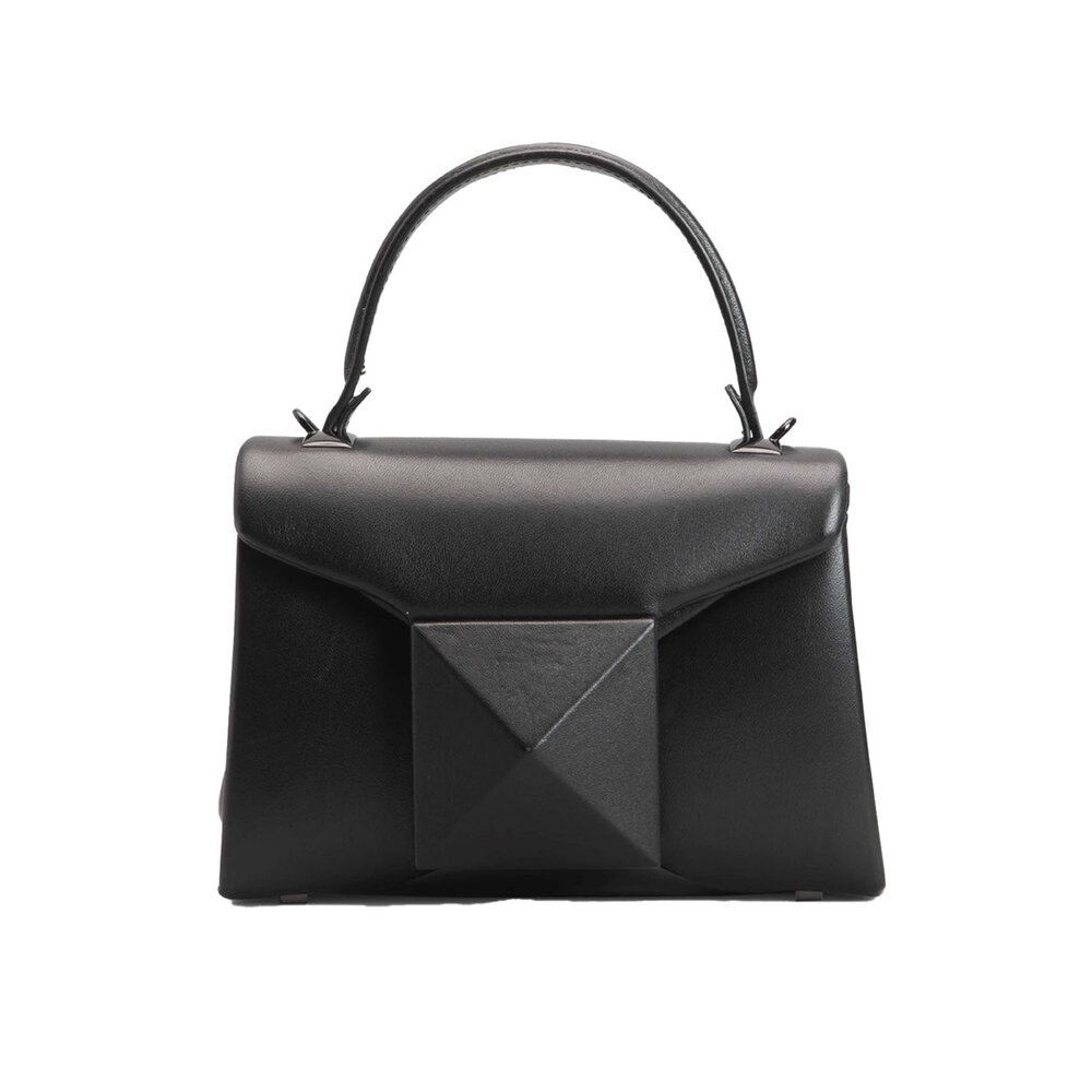 【関税・送料込み】VALENTINO GARAVANI TOP HANDLE BAGS Valentino Garavani Purple Leather Top Handle Bag ○ Labellov