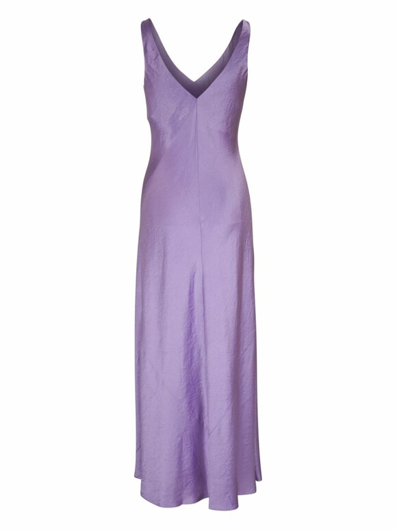 Vince - Wisteria V-Neck Bias Satin Maxi Dress