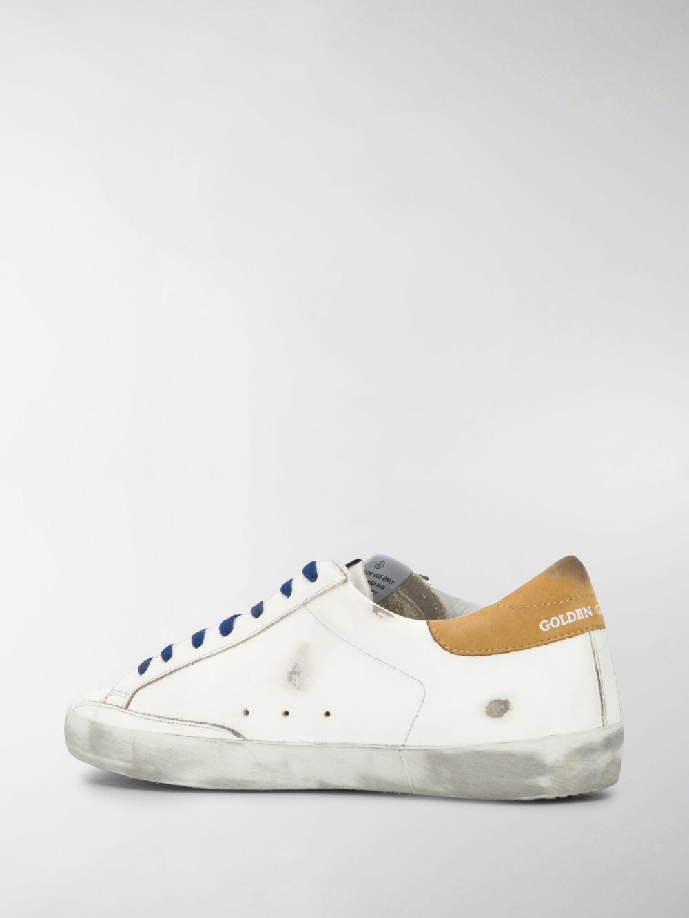 Golden Goose - Super-Star White Leather & Green Star Sneaker