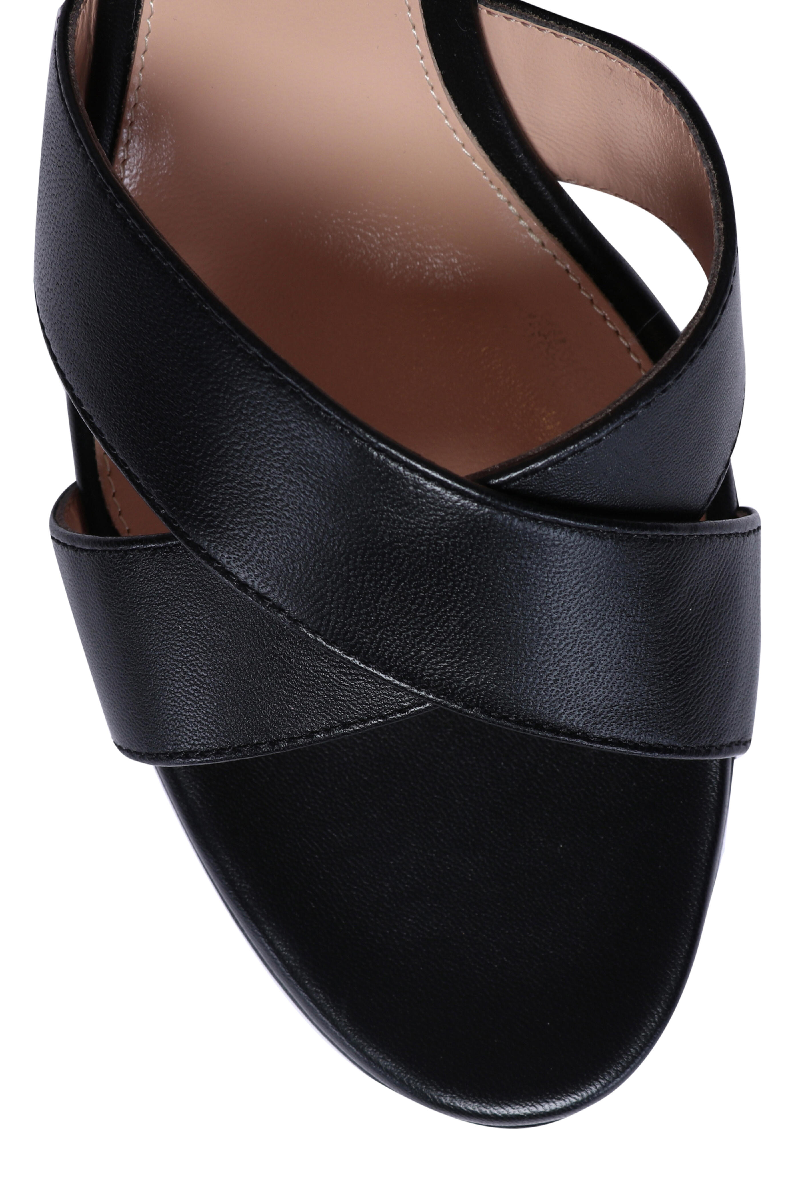 Gianvito Rossi - Sabrina Nappa Leather Platform Sandal in Black