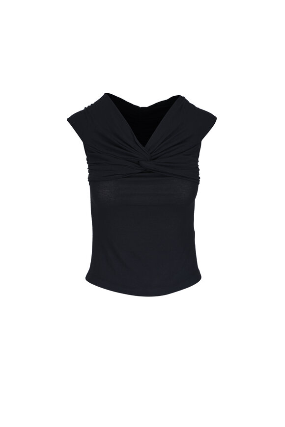 Fendi - Black Embossed FF Crop Top | Mitchell Stores