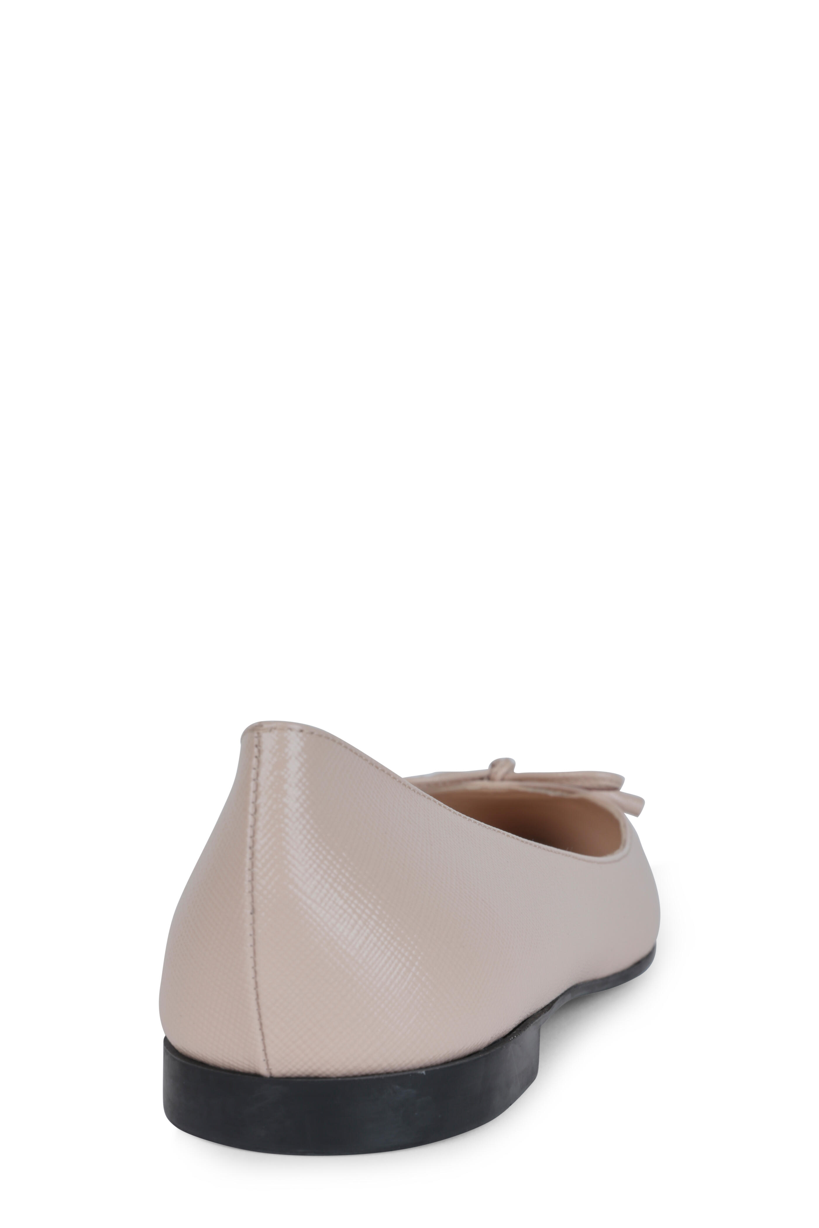 Prada - Blush Leather Ballet Flat