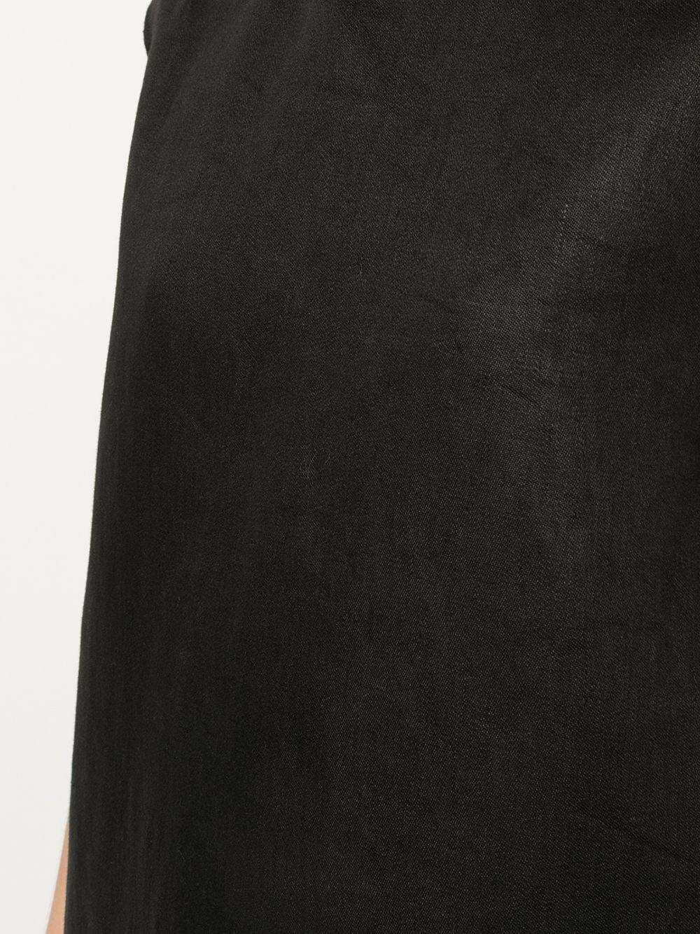 Carolina Herrera - Black Linen Sleeveless Shift Dress