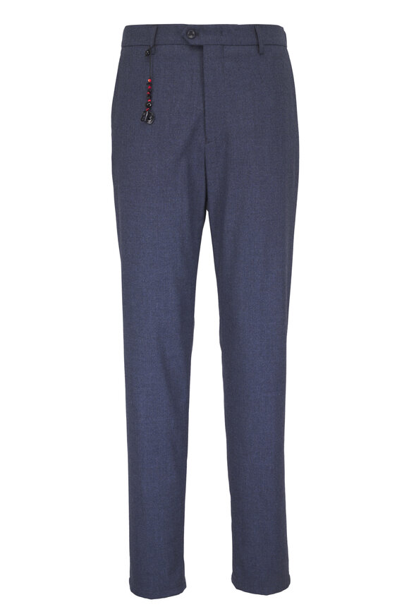 Marco Pescarolo Blue Evo Cashmere Plaid Pant - view 1