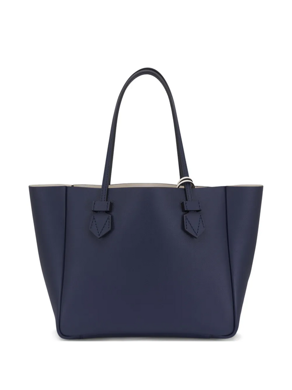 Moreau Paris Small Vincennes Navy & White Reversible Tote - view 15