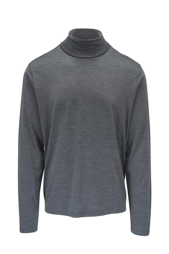 Stefan Brandt Gray Wool Turtleneck