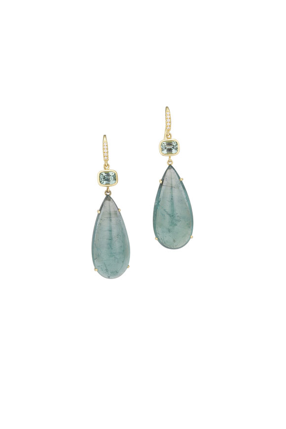 Lauren K 18k Yellow Gold Tourmaline Joyce Earring - view 1