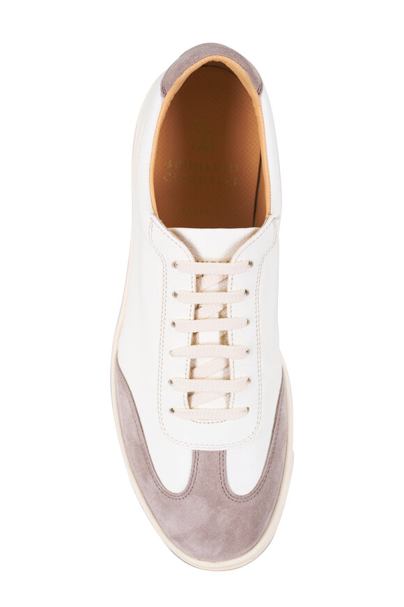 Brunello Cucinelli - White Leather Low Top Sneaker