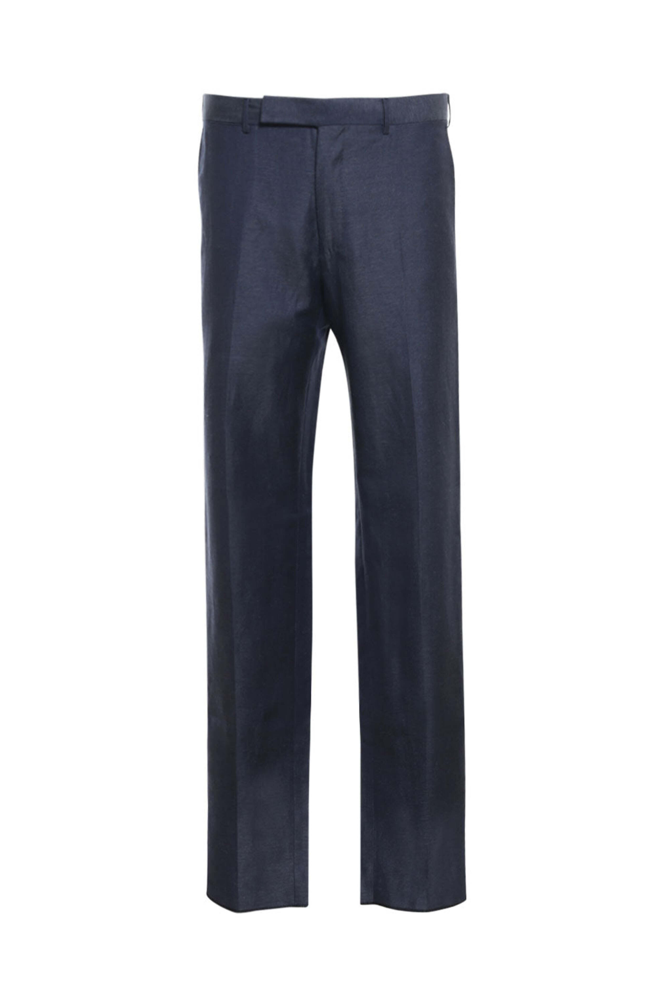 Zegna - Navy Wool Blend Dress Pant