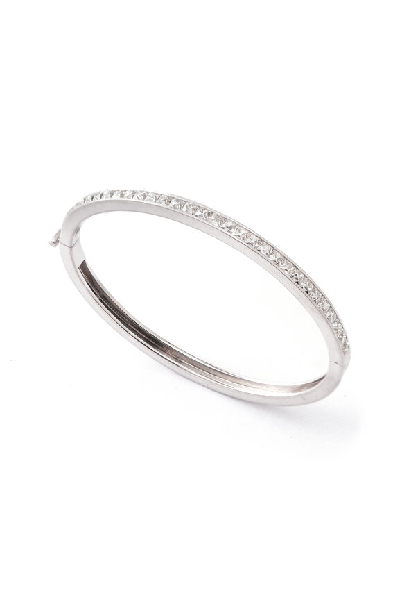 Sylva & Cie French Cut Diamond Cuff