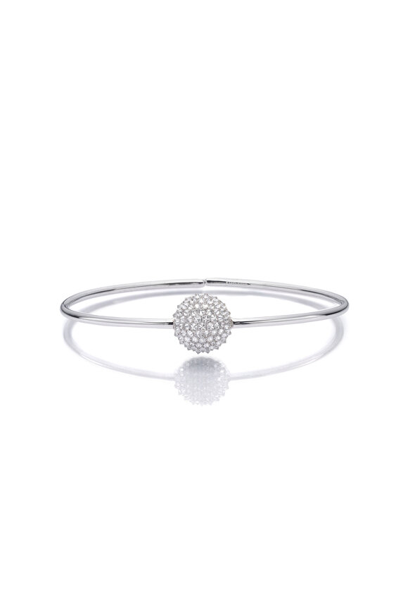 Nam Cho 18-Karat White Gold Diamond "Spike" Bangle - view 1