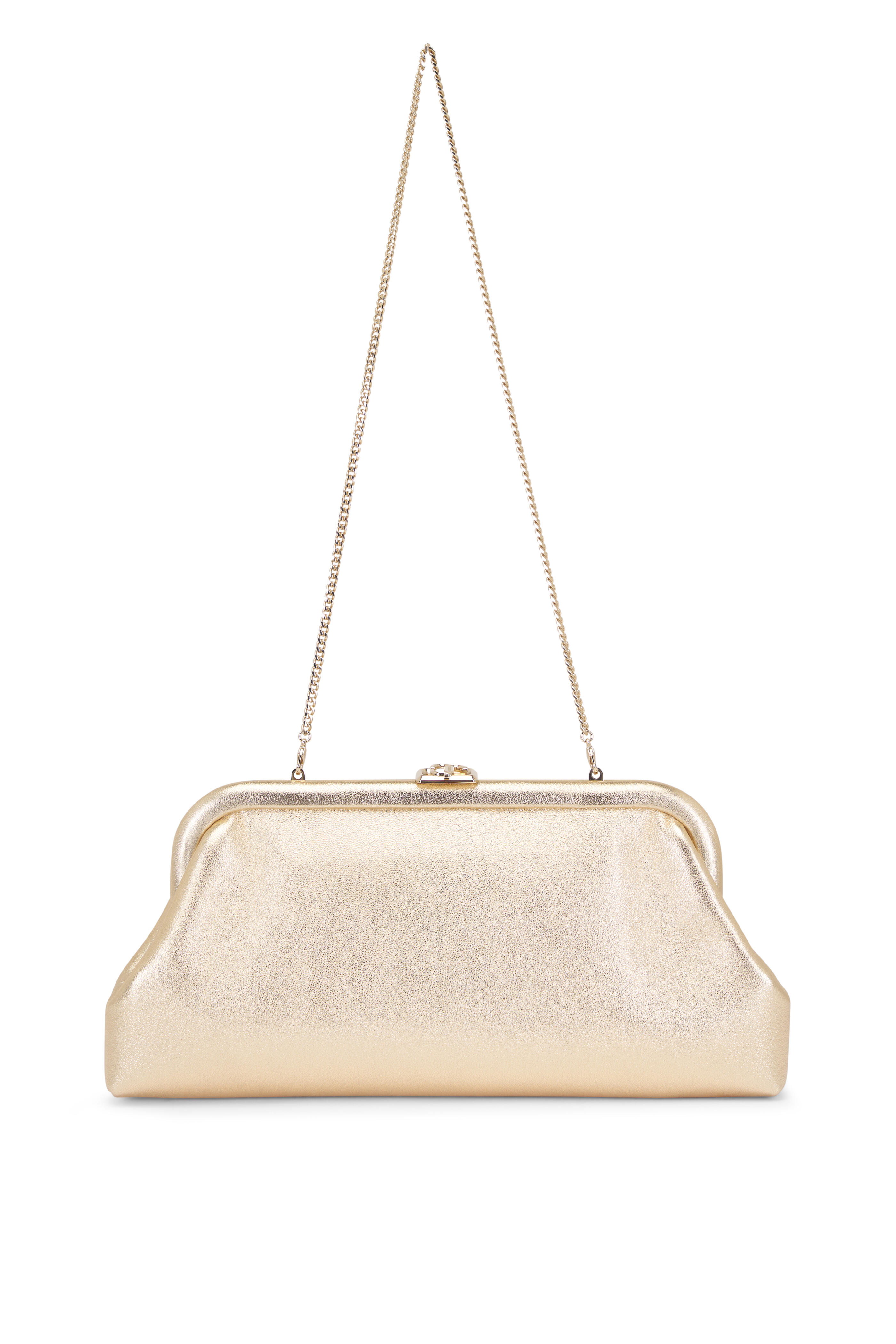 Jimmy Choo - Skylar Metallic Gold Clutch