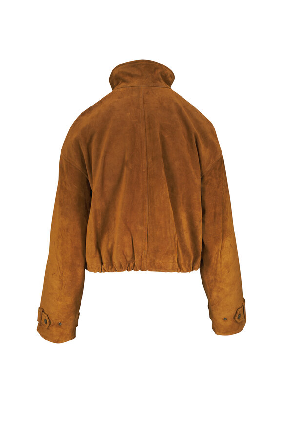 Veronica Beard Bateman Acorn Tan Suede Jacket - view 2