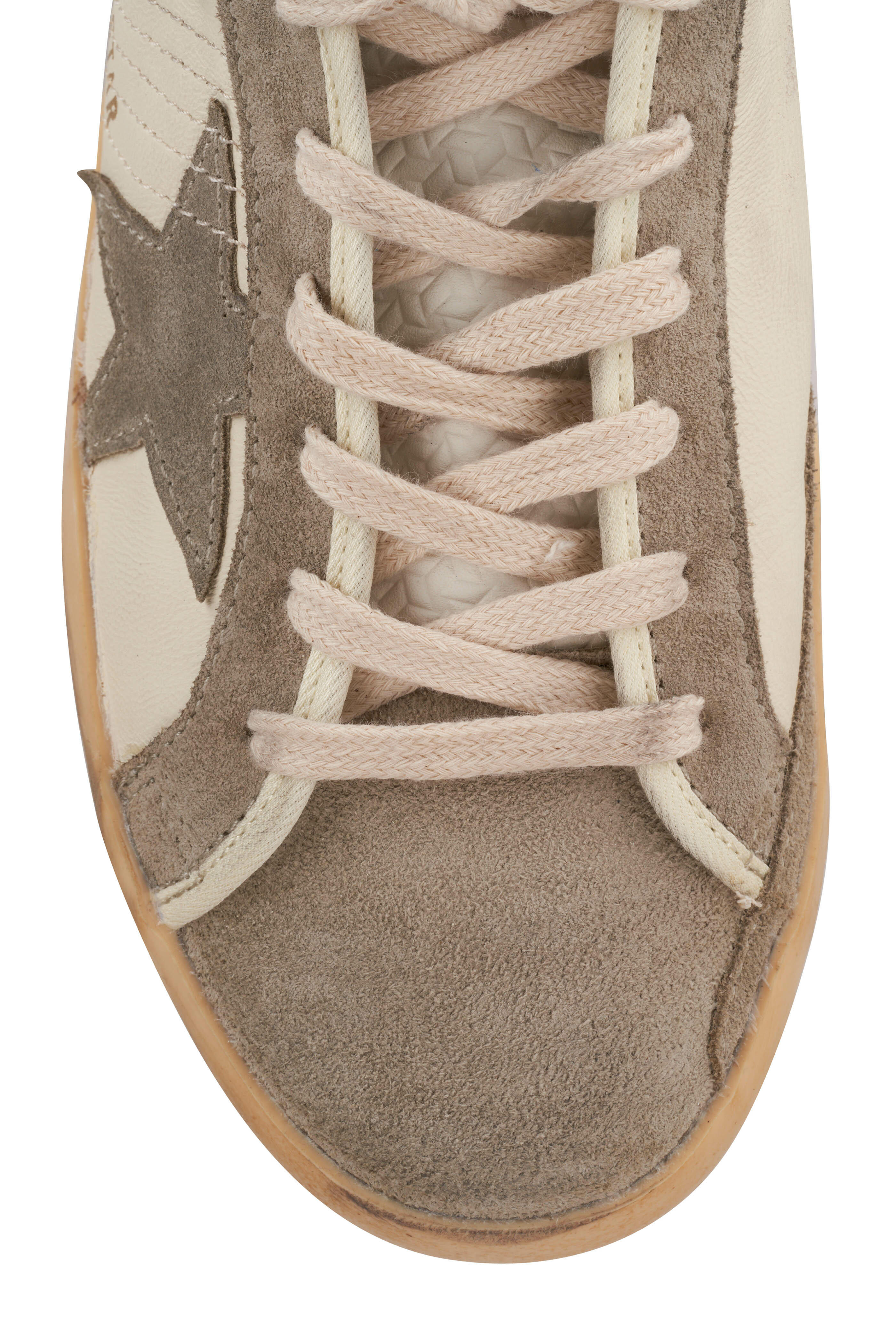 Golden Goose - Super-Star White Leather Stud Low Top Sneaker