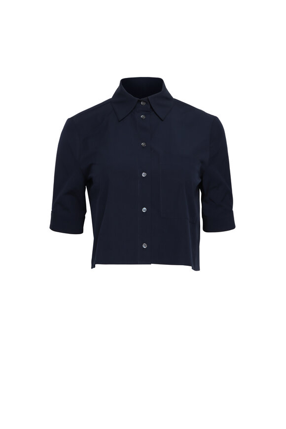 トップス Mocmoc blouse/Navy jnhearts Navy Sequin V-Neck Blouse | DUGO | Edina, Minnesota – Dugo