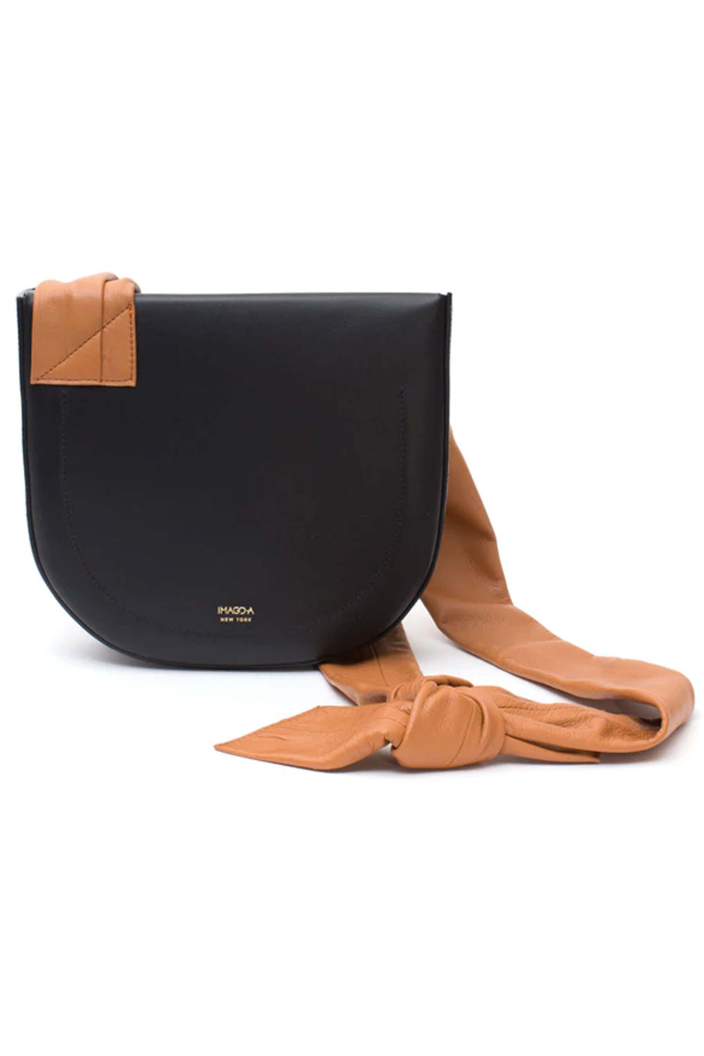 Imago-A - Georgia Handbag in Noir and Tan