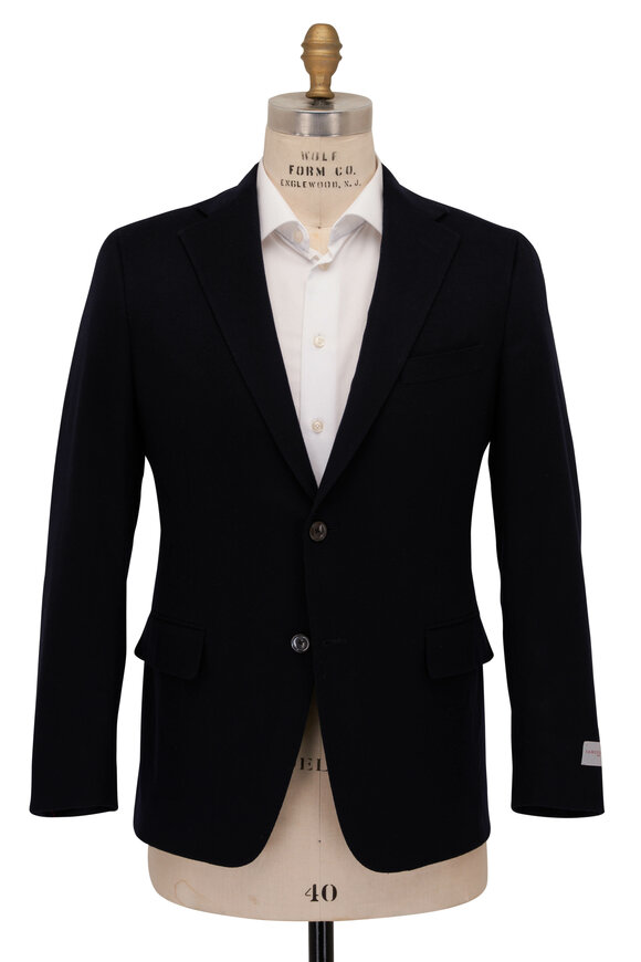 Samuelsohn - Navy Blue Wool Sportcoat