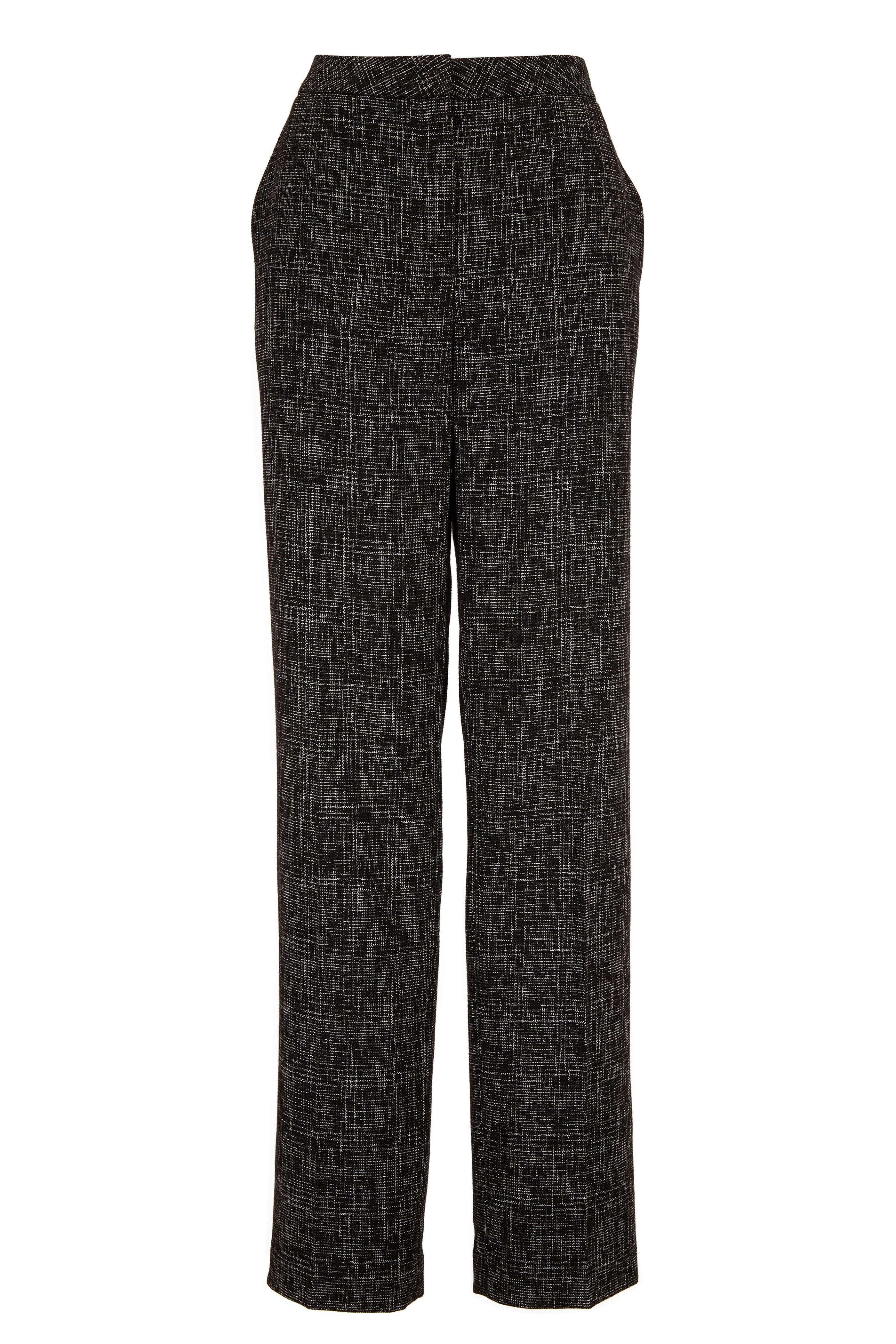 Escada - Tamino Black & White Front Zip Pant