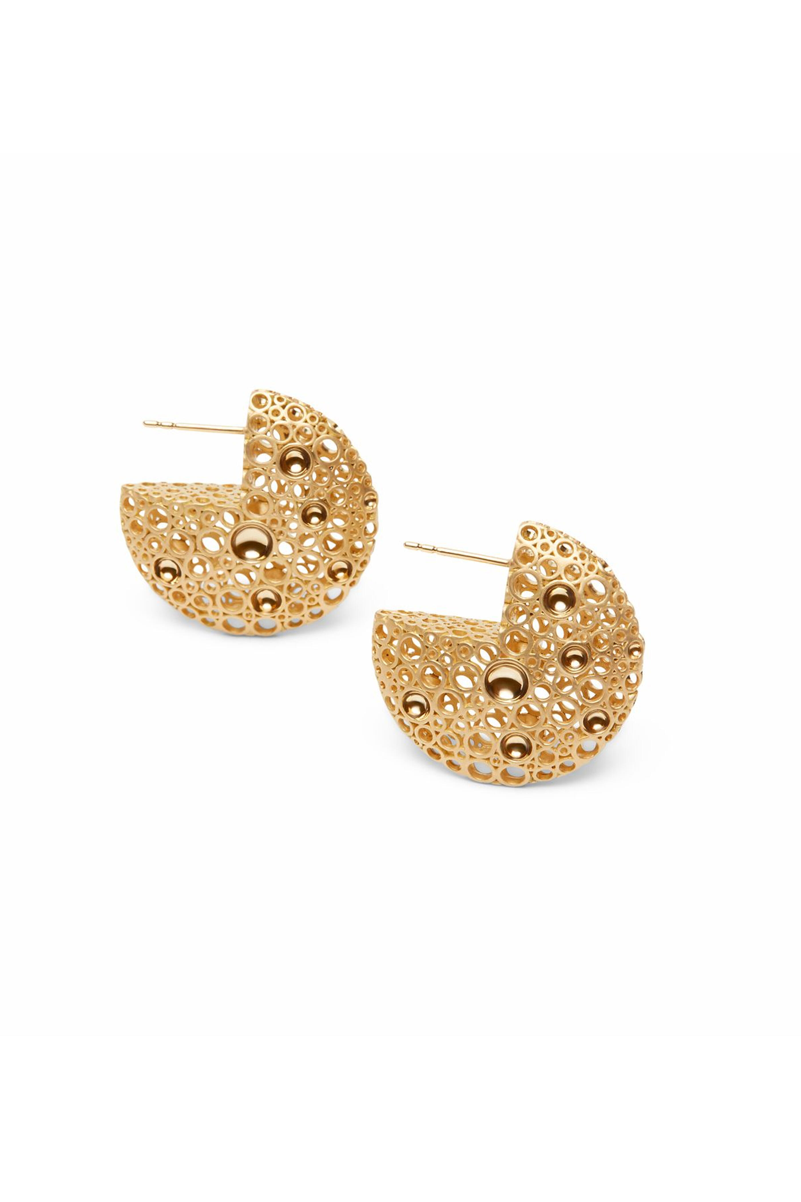 Van Gelder - Jali Celestial Domed Hoop Earrings