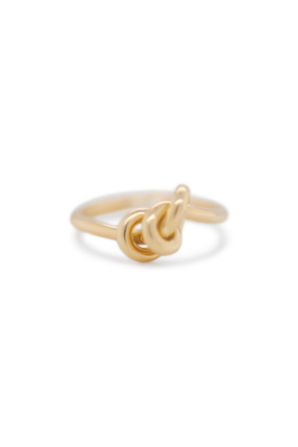 Kali Zoe 18k Yellow Gold Small Love Knot Ring - view 3