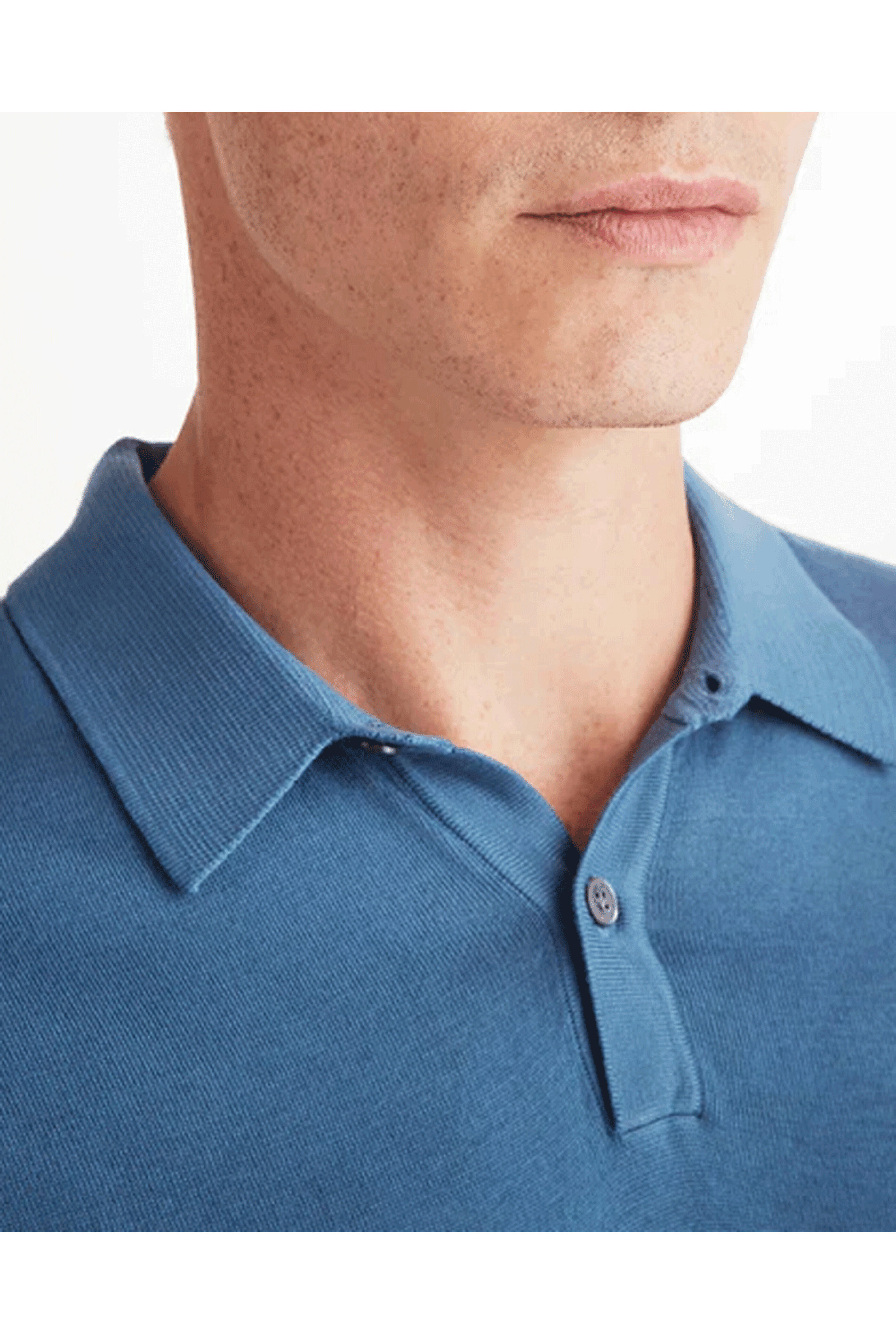 Derek Rose - Jacob Sea Island Blue Polo