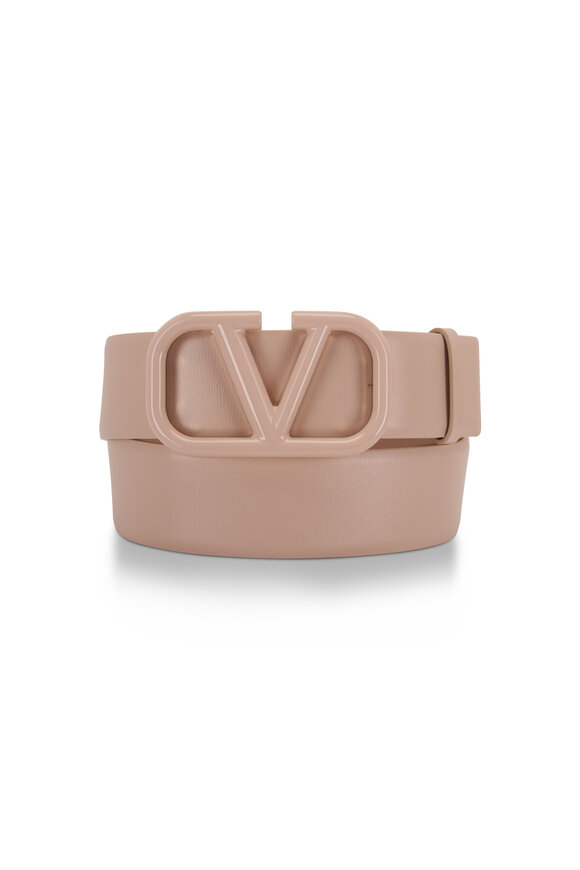 ヴァレンティノ レディース ベルト アクセサリー V Logo Reversible Leather Belt 通販