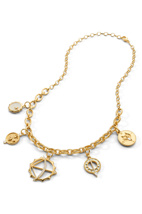 Monica Rich Kosann - Audrey Five Charm Station Necklace