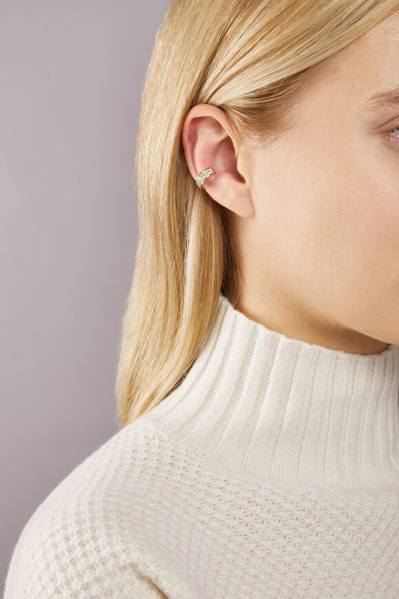 Nam Cho - Modern Two Row Pavé Ear Cuff