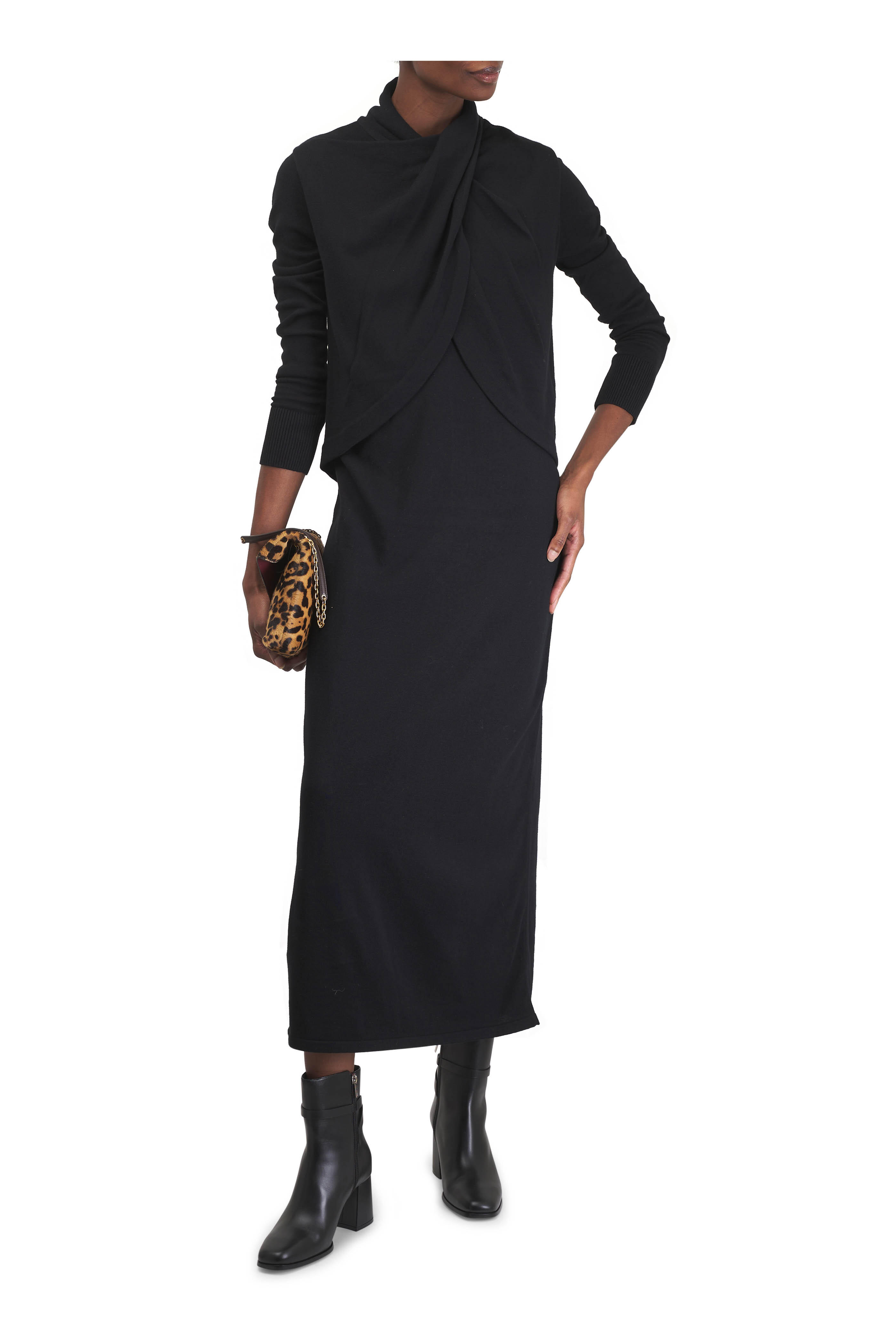 Jimmy Choo - Lawton Black Calf Leather Ankle Boot, 65mm