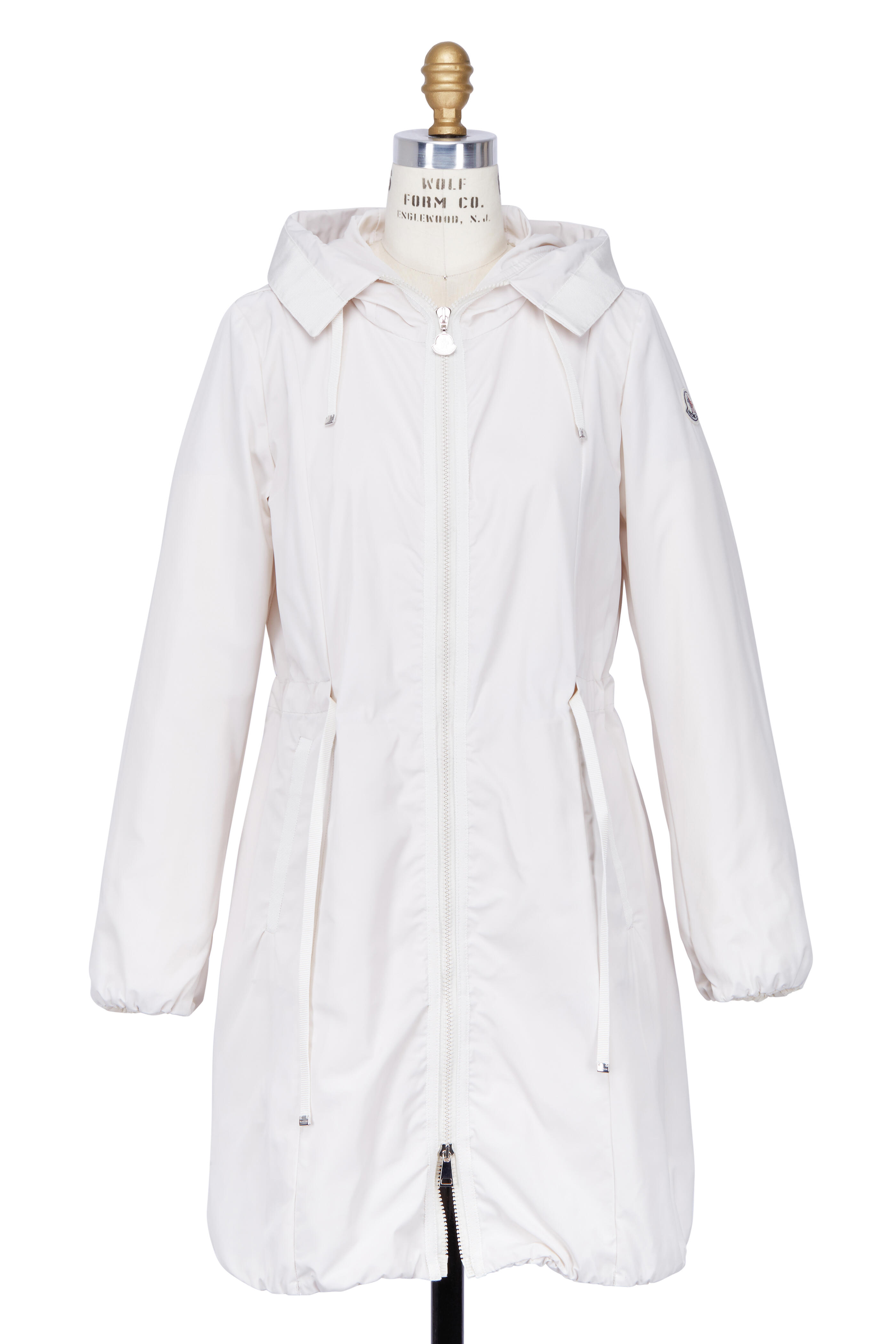 Moncler - Ivory Hooded Anorak | Mitchell Stores